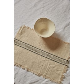 Calma House - Βαμβακερό Σουπλά Capri Black 35x50cm