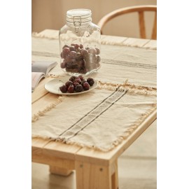 Calma House - Βαμβακερό Σουπλά Capri Black 35x50cm