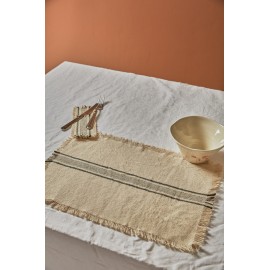 Calma House - Βαμβακερό Σουπλά Capri Black 35x50cm