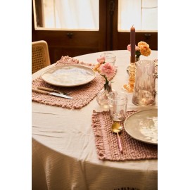 Calma House - Γυάλινο Ποτήρι Beira Pink 8x10cm