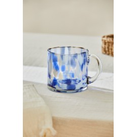 Calma House - Γυάλινο Φλιτζάνι Beira Blue 10x10cm
