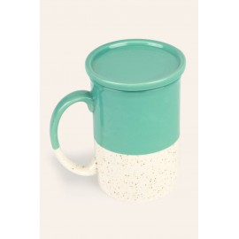 Calma House - Κεραμική Κούπα Με Καπάκι Chai Turqoise