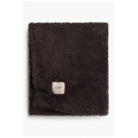 Calma House - Μαλακό Κουβερτάκι Tedy Black 120x180cm