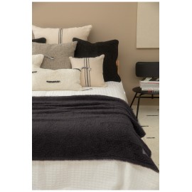 Calma House - Μαλακό Κουβερτάκι Tedy Black 120x180cm