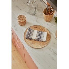 Calma House - Πετσέτες Κουζίνας Σετ 2 Ibiza Dark Grey 50x70cm