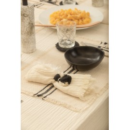 Calma House - Σετ 4 Κρίκοι Για Πετσέτες Κουζίνας Sami Black