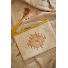 Calma House - Τσαντάκι Φάκελος Berta 22x35cm Mustard
