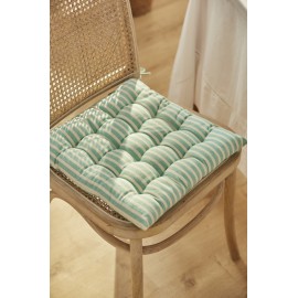 Calma House - Τετράγωνο Μαξιλάρι Καρέκλας Praia Turquoise 40x40cm