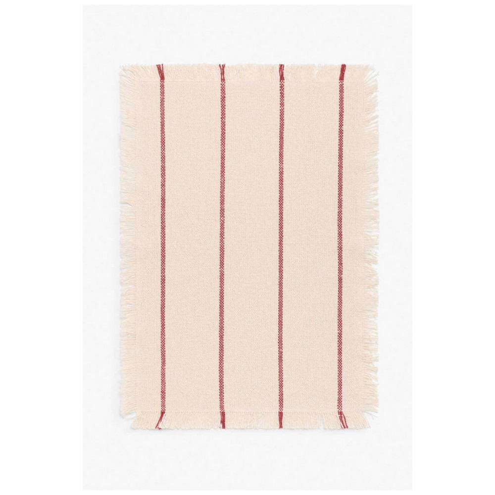 Calma House - Βαμβακερό Σουπλά Ploma Red 35x50cm