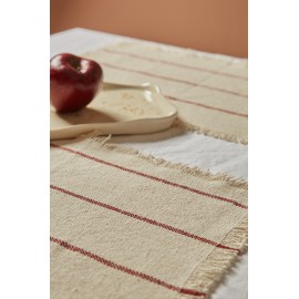 Calma House - Βαμβακερό Σουπλά Ploma Red 35x50cm