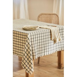 Calma House - Τραπεζομάντηλο Piazze Ecru 160x160cm