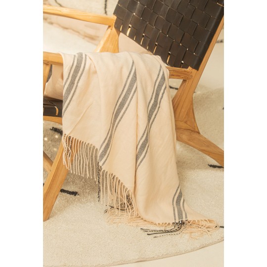 Calma House - Κουβερτάκι Καναπέ Capri Ecru 120x180cm