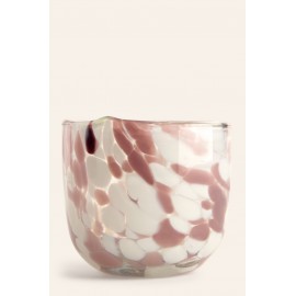 Calma House - Γυάλινο Ποτήρι Beira Pink 8x8cm