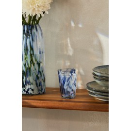 Calma House - Γυάλινο Ποτήρι Beira Blue 8x9cm
