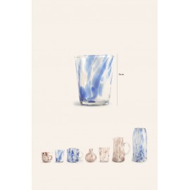 Calma House - Γυάλινο Ποτήρι Beira Blue 8x9cm