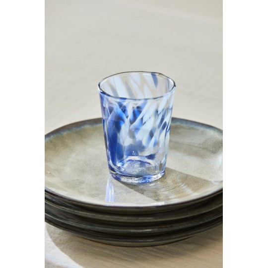 Calma House - Γυάλινο Ποτήρι Beira Blue 8x9cm
