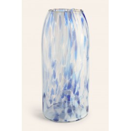 Calma House - Γυάλινο Βάζο Beira Blue 28cm