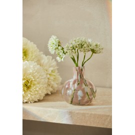 Calma House - Στρογγυλό Γυάλινο Βάζο Beira Pink 10cm