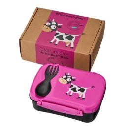 Carl Oscar - Φαγητοδοχείο με παγοκύστη N'ice Box Αγελάδα Μωβ