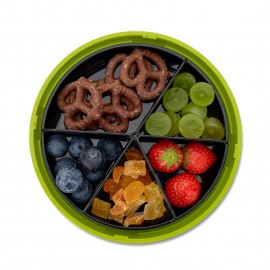 Carl Oscar - Στρογγυλό Φαγητοδοχείο Με Θήκες 15cm BentoDISC™ Μαϊμού Λάιμ
