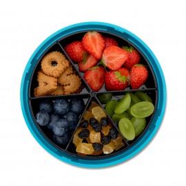 Carl Oscar - Στρογγυλό Φαγητοδοχείο Με Θήκες 15cm BentoDISC™ Καμηλοπάρδαλη Τυρκουάζ