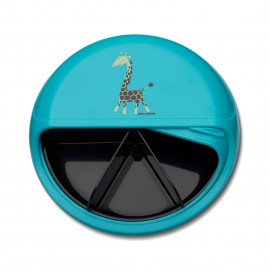 Carl Oscar - Στρογγυλό Φαγητοδοχείο Με Θήκες 15cm BentoDISC™ Καμηλοπάρδαλη Τυρκουάζ