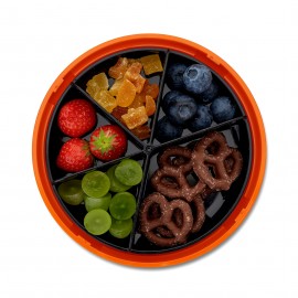 Carl Oscar - Στρογγυλό Φαγητοδοχείο Με Θήκες 15cm BentoDISC™ Τάρανδος Πορτοκαλί