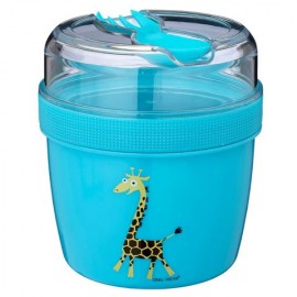 Carl Oscar - Φαγητοδοχείο με δίσκο ψύξης μεγάλο N'ice Cup L Καμηλοπάρδαλη Τυρκουάζ