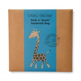Carl Oscar - Ισοθερμική Θήκη για Σάντουιτς Pack n’ Snack Καμηλοπάρδαλη Τυρκουάζ