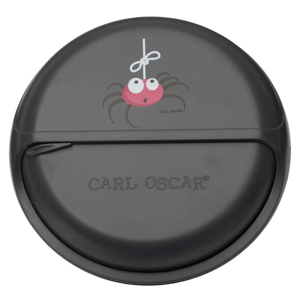 Carl Oscar - Στρογγυλό Φαγητοδοχείο Με Θήκες 18cm BentoDISC™ Αράχνη Γκρι