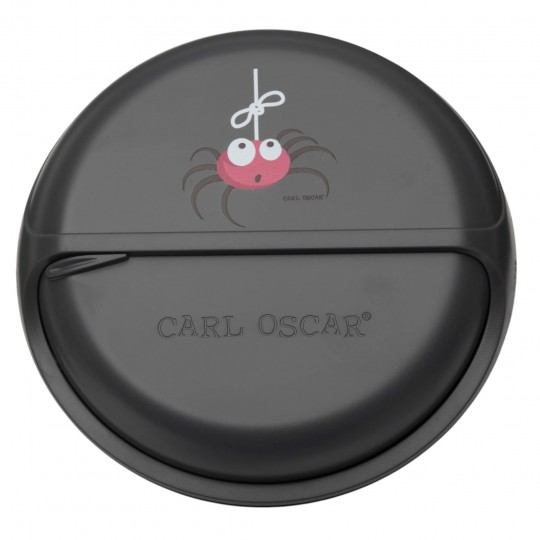 Carl Oscar - Στρογγυλό Φαγητοδοχείο Με Θήκες 18cm BentoDISC™ Αράχνη Γκρι