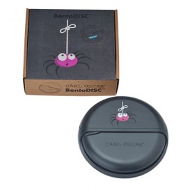 Carl Oscar - Στρογγυλό Φαγητοδοχείο Με Θήκες 18cm BentoDISC™ Αράχνη Γκρι