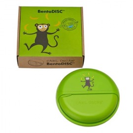 Carl Oscar - Στρογγυλό Φαγητοδοχείο Με Θήκες 18cm BentoDISC™ Μαϊμού Λάιμ