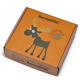 Carl Oscar - Στρογγυλό Φαγητοδοχείο Με Θήκες 18cm BentoDISC™ Τάρανδος Πορτοκαλί