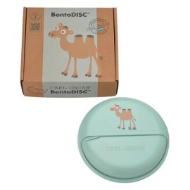 Carl Oscar - Στρογγυλό Φαγητοδοχείο Με Θήκες 18cm BentoDISC™ Καμήλα Πράσινο