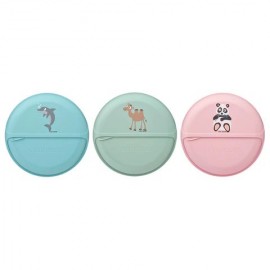 Carl Oscar - Στρογγυλό Φαγητοδοχείο Με Θήκες 18cm BentoDISC™ Πάντα Ροζ