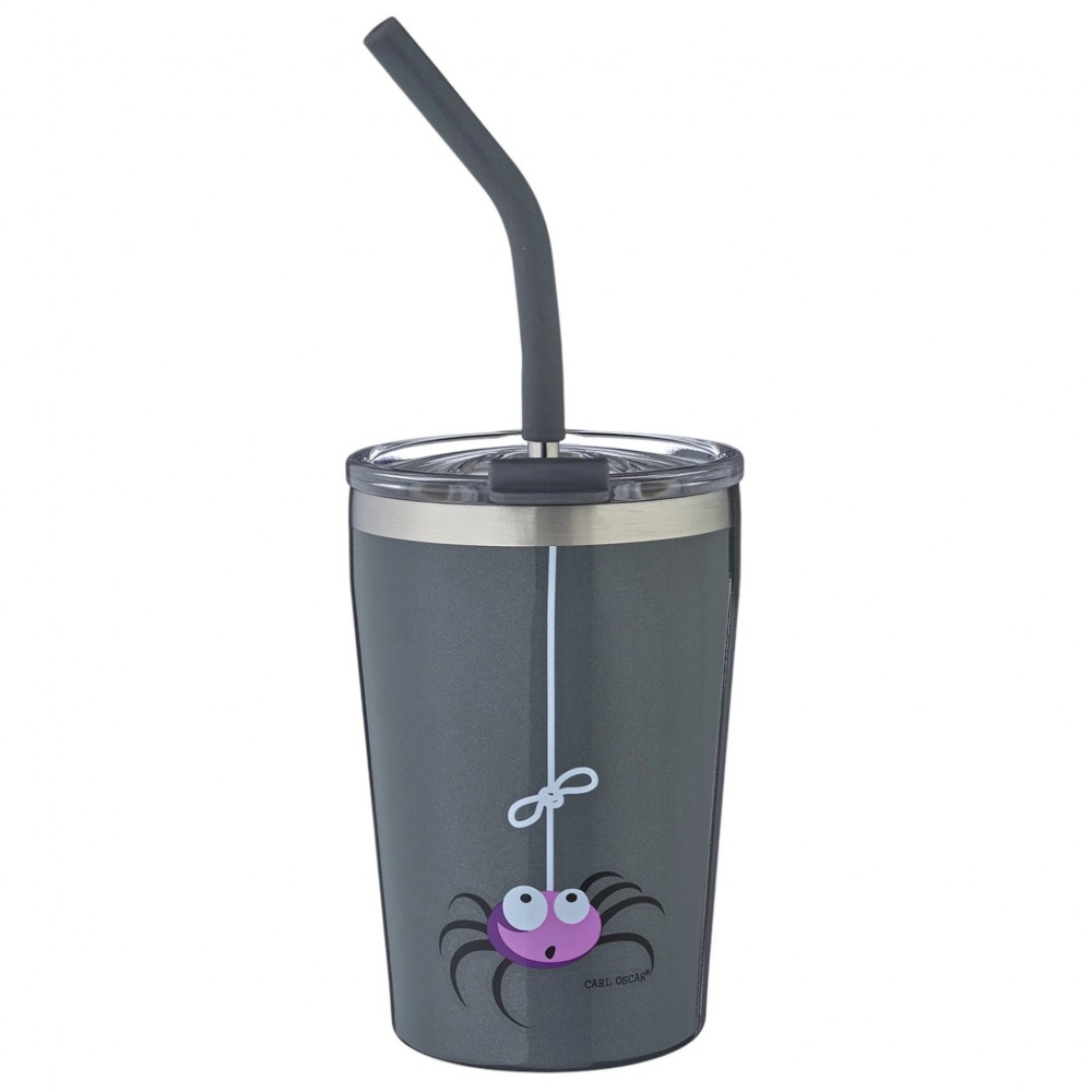 Carl Oscar - Ανοξείδωτο Ποτήρι Θερμός Tumbler 250ml Αράχνη Γκρι