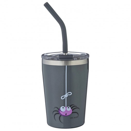 Carl Oscar - Ανοξείδωτο Ποτήρι Θερμός Tumbler 250ml Αράχνη Γκρι