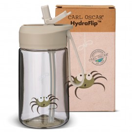 Carl Oscar - Παιδικό Μπουκάλι 400ml HydraFlip Αράχνη Γκρι