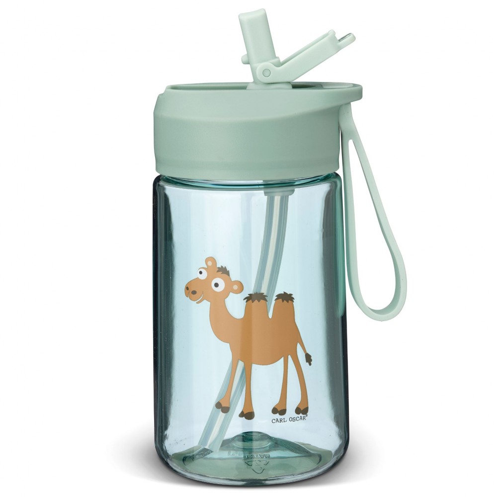Carl Oscar - Παιδικό Μπουκάλι 400ml HydraFlip Καμήλα Πράσινο