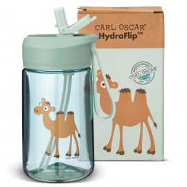 Carl Oscar - Παιδικό Μπουκάλι 400ml HydraFlip Καμήλα Πράσινο
