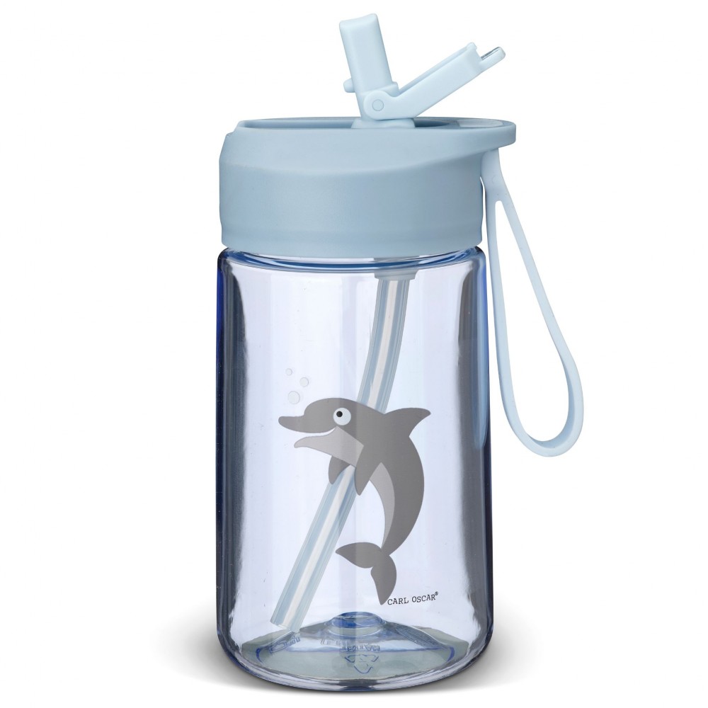Carl Oscar - Παιδικό Μπουκάλι 400ml HydraFlip Δελφίνι Μπλε