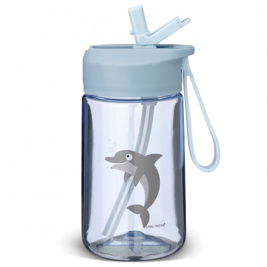 Carl Oscar - Παιδικό Μπουκάλι 400ml HydraFlip Δελφίνι Μπλε