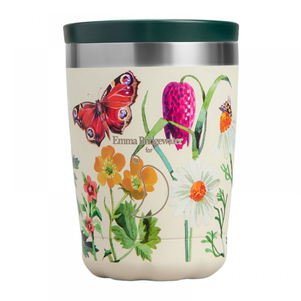 Chillys Bottles - Coffee Cup E.B. Wild Flowers 340ml