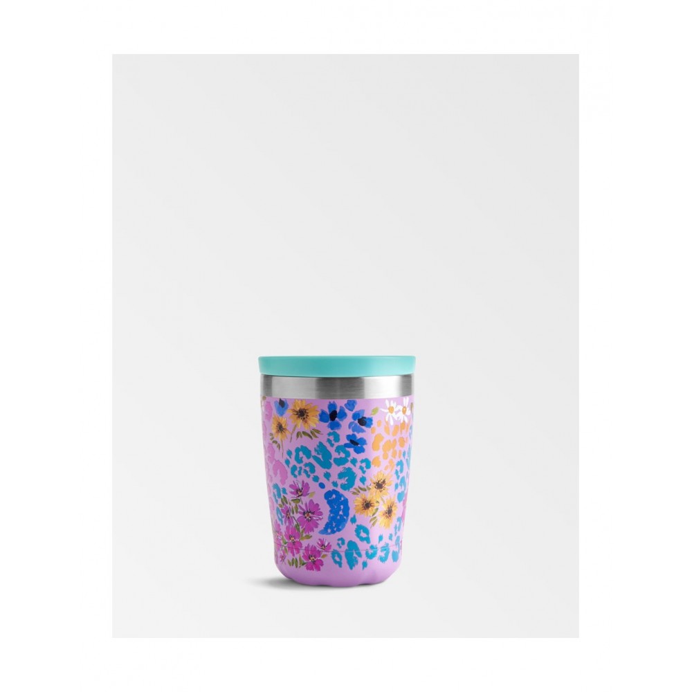 Chillys Bottles - Coffee Cup Floral Leopard Blossom 340ml