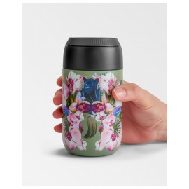 Chillys Bottles - Coffee Cup Series 2 Botanicals Orchid Panther 340ml