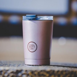 Cool Bottles - Ανοξέιδωτο Ποτήρι Θερμός Metallic Rose 330ml