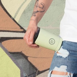 Cool Bottles - Ανοξέιδωτο Ποτήρι Θερμός Pastel Green 330ml