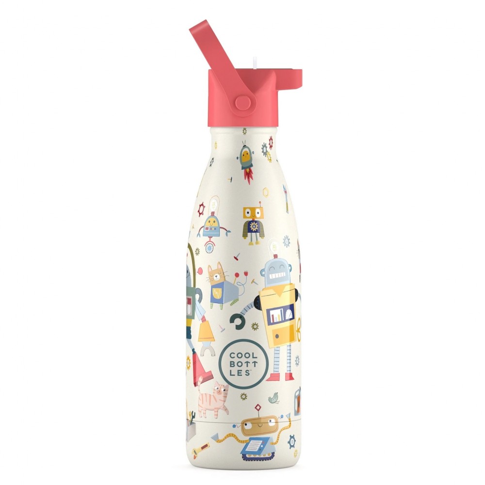 Cool Bottles - Ανοξέιδωτο Μπουκάλι Θερμός Messy Robots 350ml Cool Bottles - Ανοξέιδωτο Μπουκάλι Θερμός Messy Robots 350ml