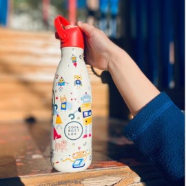 Cool Bottles - Ανοξέιδωτο Μπουκάλι Θερμός Messy Robots 350ml Cool Bottles - Ανοξέιδωτο Μπουκάλι Θερμός Messy Robots 350ml